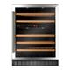 CDA FWC604SS Freestanding/under counter wine cooler, Dual temperature zones,