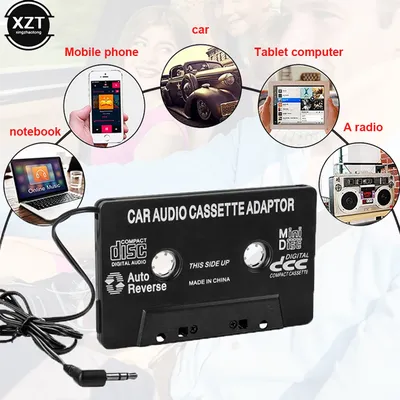 Mx-Adaptateur Cassette Audio pour Voiture Régule le Convertisseur de 3 Lecteurs Prise Jack 3.5mm