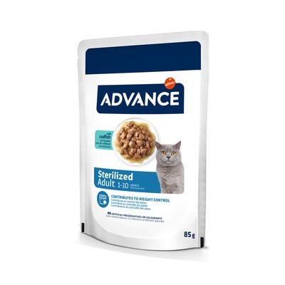 12x85g Advance Feline Sterilized Kabeljau Katzenfutter nass