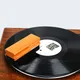 LP Turntable Vinyl Record Cleaning Brush Anti-static Goat Hair Wood Handle Brush Cleaner for Cd