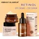 VIBRANT GLAMOUR Retinol Eye Cream And Eye Serum 2 PCS/Set Firming Lifting Anti-Aging Reduce Wrinkle