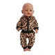 18 Inch Doll Clothes Leopard Print 43 cm Baby Born Clothes American Girl Doll Clothes OG Dolls