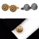 Carved Antique Gold Silver-color Greek Royal Pattern Cufflinks Banquet Suit Shirt French Cuff Links