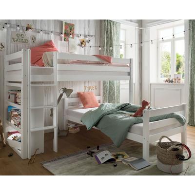 INFANSKIDS »Pinocchio« Kombibett Buche weiß lackiert / Rollrost Image