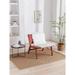 Livingroom Faux Leather Accent Chair Armless Rattan Chair