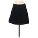 Free People Casual Skirt: Black Solid Bottoms - Women's Size 2