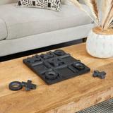 Black Marble Tic Tac Toe Game Set