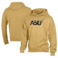 Men's Comfort Wash Gold Alabama State Hornets Lightweight Fleece Pullover Hoodie