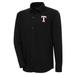 Men's Antigua Black Texas Rangers Steamer Button-Up Shacket