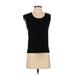 Banana Republic Factory Store Sleeveless T-Shirt: Black Tops - Women's Size 2X-Small