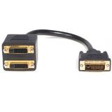 StarTech DVI-D Male to Dual DVI-D Female Video Splitter Cable (1', Black) DVISPL1DD