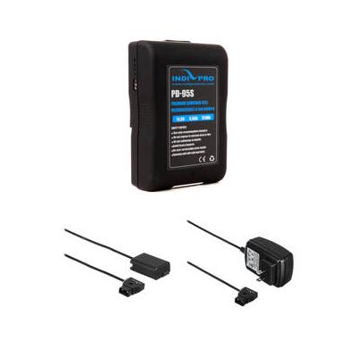 IndiPRO Tools 95Wh V-Mount Battery with a7 Series Dummy Battery Cable & Charger Kit PD95S