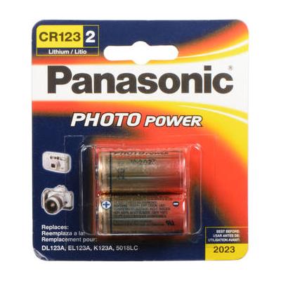Panasonic CR123A Lithium Batteries (3V, 2-Pack) CR-123APA/2B