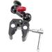 CAMVATE Super Clamp with Rotating Mini Ball Head (Red Knob) C1333