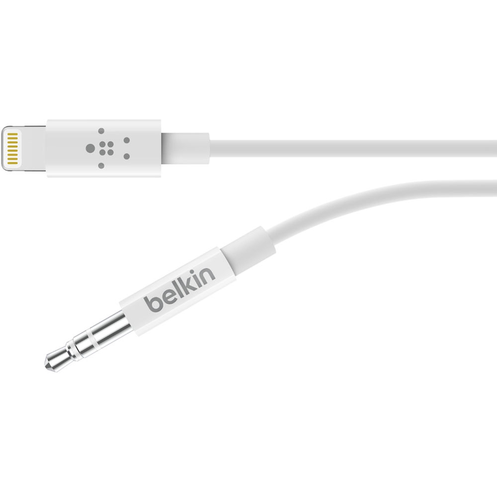 Belkin 3.5mm Audio to Lightning Cable (6', White) AV10172BT06-WHT