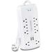 CyberPower P806U 8-Outlet Home Office Surge Protector (White) P806U