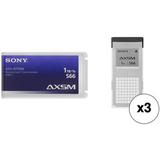 Sony 1TB AXS S66 Memory Card (3-Pack) AXSA1TS66X3