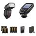 Godox TT685II On-Camera Flash with Trigger and Accessories Kit for Nikon Cameras TT685IIN