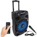 Pyle Pro PPHP127B 12" 2-Way 800W Portable PA Speaker with Bluetooth, Party Lights & PPHP127B