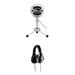 Blue Snowball USB Condenser Microphone Value Kit with Headphones (Brushed Alumin 988-000068