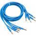 Cre8audio Nazca Noodles Eurorack-Style Patch Cables (Baby Blue, 5-Pack, 3.3') BLNOODLE100