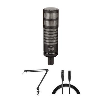 512 AUDIO Limelight Dynamic Vocal XLR Microphone Kit with Boom Arm and Cable 512-LLT