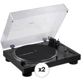 Audio-Technica Consumer AT-LP120XBT-USB Stereo Turntable with USB and Bluetooth (Black, Pair) AT-LP120XBT-USB-BK