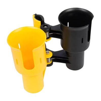 RoboCup Clamp-On Dual-Cup & Drink Holder (Yellow & Black) 07-123-YB