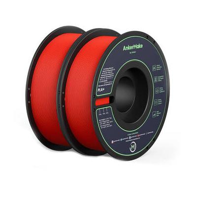 AnkerMake PLA+ Filament (2-Pack, Red) V6110191