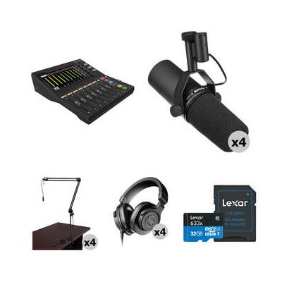 Mackie DLZ Creator 4-Person Podcast Kit with SM7B ...