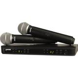 Shure Used BLX288/PG58 Dual-Channel Wireless Handheld Microphone System with PG58 Caps BLX288/PG58-H9