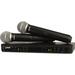 Shure Used BLX288/PG58 Dual-Channel Wireless Handheld Microphone System with PG58 Caps BLX288/PG58-H9