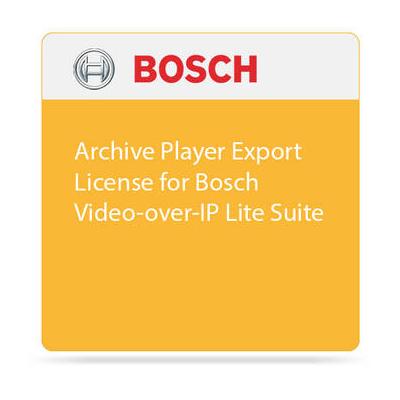 Bosch Archive Player Export License for Bosch Vide...