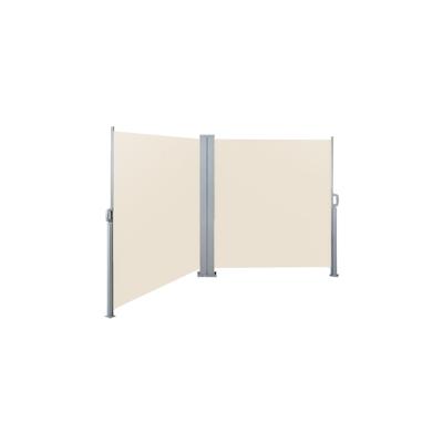 SVITA Doppelseitenmarkise ausziehbar freistehend Sichtschutz 600x180 cm Beige