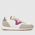 victoria astro nylon trainers in white & pink