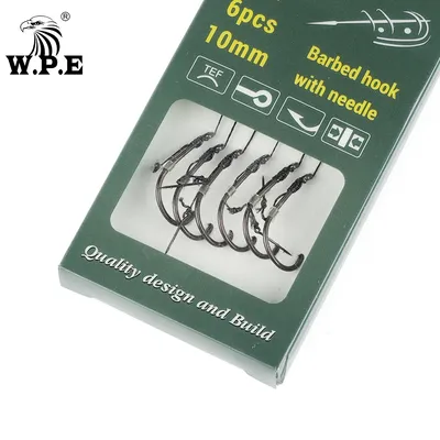 W.P.E 6 teile/paket Karpfen Angeln Bereit Gebunden Chod Rigs 2#/4#/6# Metall Köder Spike Methode