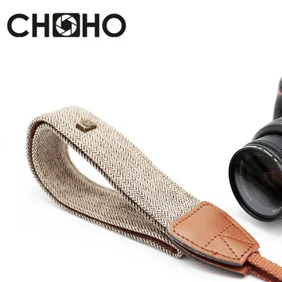 Kamera Schulter Gurt Universal Einstellbare Baumwolle Leder Hals Gürtel Weben Halter Für Canon Sony