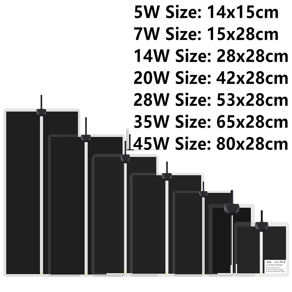 Sämling Heizmatte 5-45w Wasserdichte Pflanze Samen Keimung Ausbreitung Klon Starter Pad Garten Liefert Reptilien Wärme Matte Image