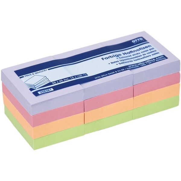 OTTO Office 12x Haftnotizblöcke »Harmony Farbmix« 50 x 40 mm Image