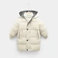 2-12Y Russian Kids Children's Down Outerwear Winter Clothes Teen Boys Girls Cotton-Padded Parka