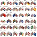 UK and Germany United Kingdom & Russia Flag Lapel Pin International Travel Pins Collections Flag