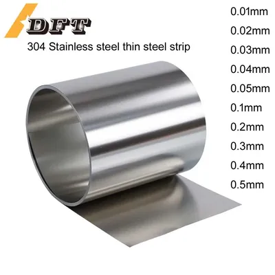 1 Meters 304 stainless steel strip sheet steel coil steel strip 0.01 0.02 0.05 0.1 0.2 0.3 0.4 0.5