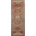 Ardebil Persian Vintage Runner Rug Handmade Tribal Wool Carpet - 3'6" x 10'9"