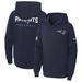 Youth Nike Navy New England Patriots 2023 Sideline Club Fleece Pullover Hoodie
