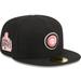 Men's New Era Black Chicago Cubs Pastel Undervisor 59FIFTY Fitted Hat