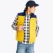 Nautica Men's Sustainably Crafted Reversible Mixed Media Quilted Vest Old Gold, L