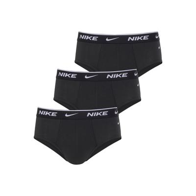 Slip NIKE UNDERWEAR "BRIEF 3PK", Herren, Gr. L (50), schwarz, Jersey, Obermaterial: 95% Baumwolle, 5% Elasthan, unifarben, körpernah, Unterhosen, mit Logo-Elastikbund Image