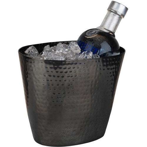 Wein- und Sektkühler APS Eiskübel schwarz Baraccessoires Weinaccessoires Aluminium, 2,1 Liter