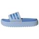 adidas Damen Adilette Platform Slides, Blue Dawn/Blue Fusion met./Blue Fusion, 43 EU