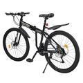 TaNeHaKi Mountain Bike 26" Mountain Bicycle 21 Speed Folding Mountain Bike Adult Bicycle Womens Mens Mountain Bike Adult Foldable Bike Mountain Bikes for Adults/Youth